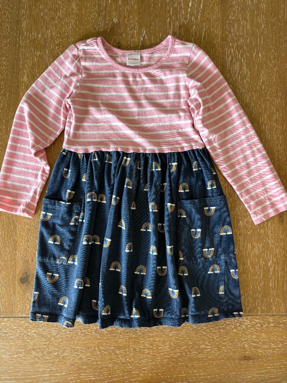 Hannah Andersson Rainbow and Stripe Dress